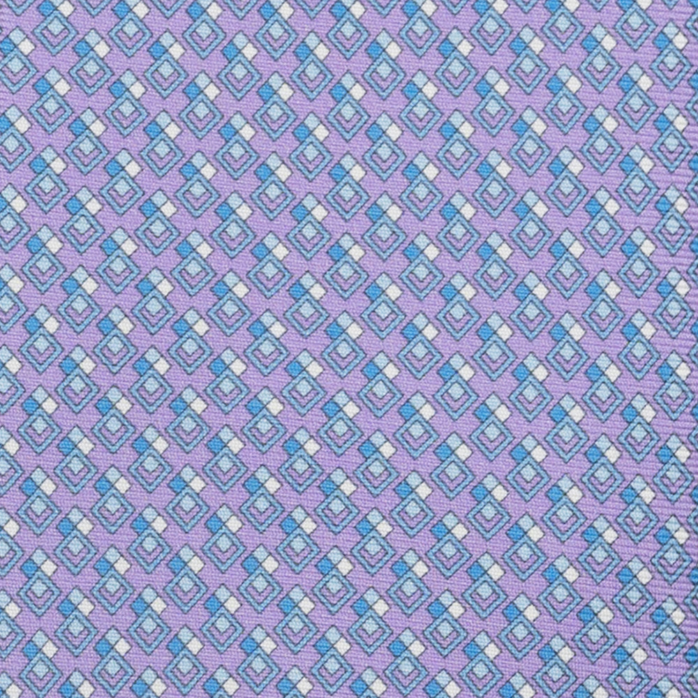 3-Fold Silk Tie, Micro Pattern, Lilac - JC060095_5