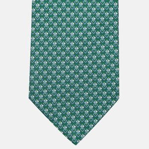 3-Fold Silk Tie, Micro Pattern, Green - JC060095_6