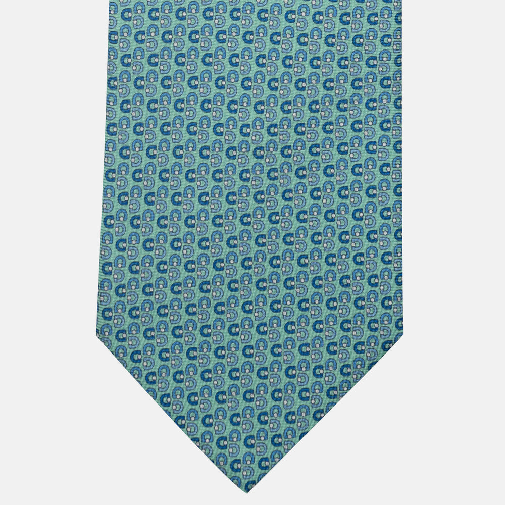3-Fold Silk Tie, Micro Pattern, Tiffany - JC060099_6