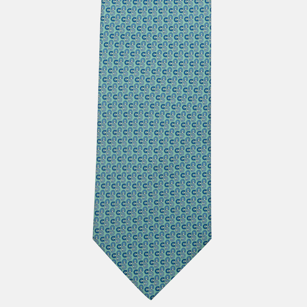 3-Fold Silk Tie, Micro Pattern, Tiffany - JC060099_6