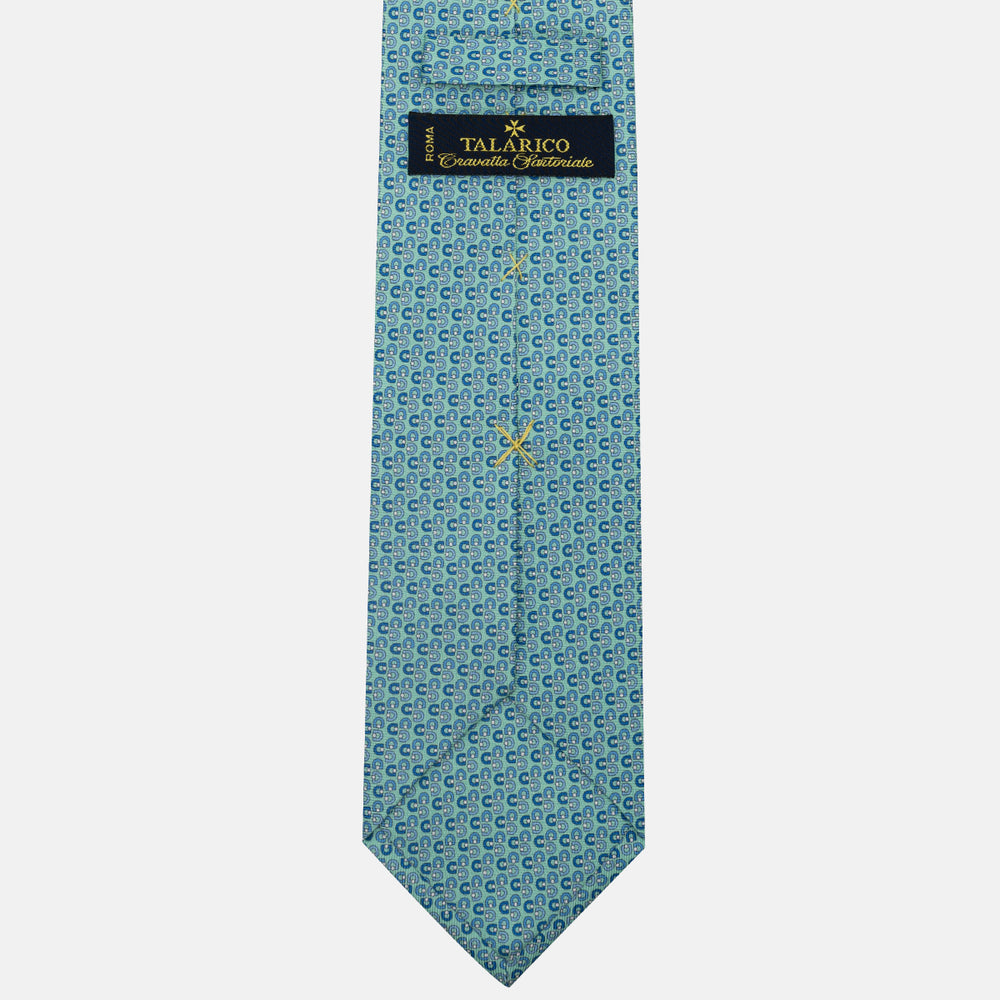 3-Fold Silk Tie, Micro Pattern, Tiffany - JC060099_6