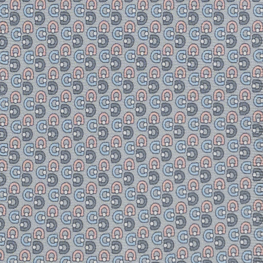 3-Fold Silk Tie, Micro Pattern, Grey - JC060099_7