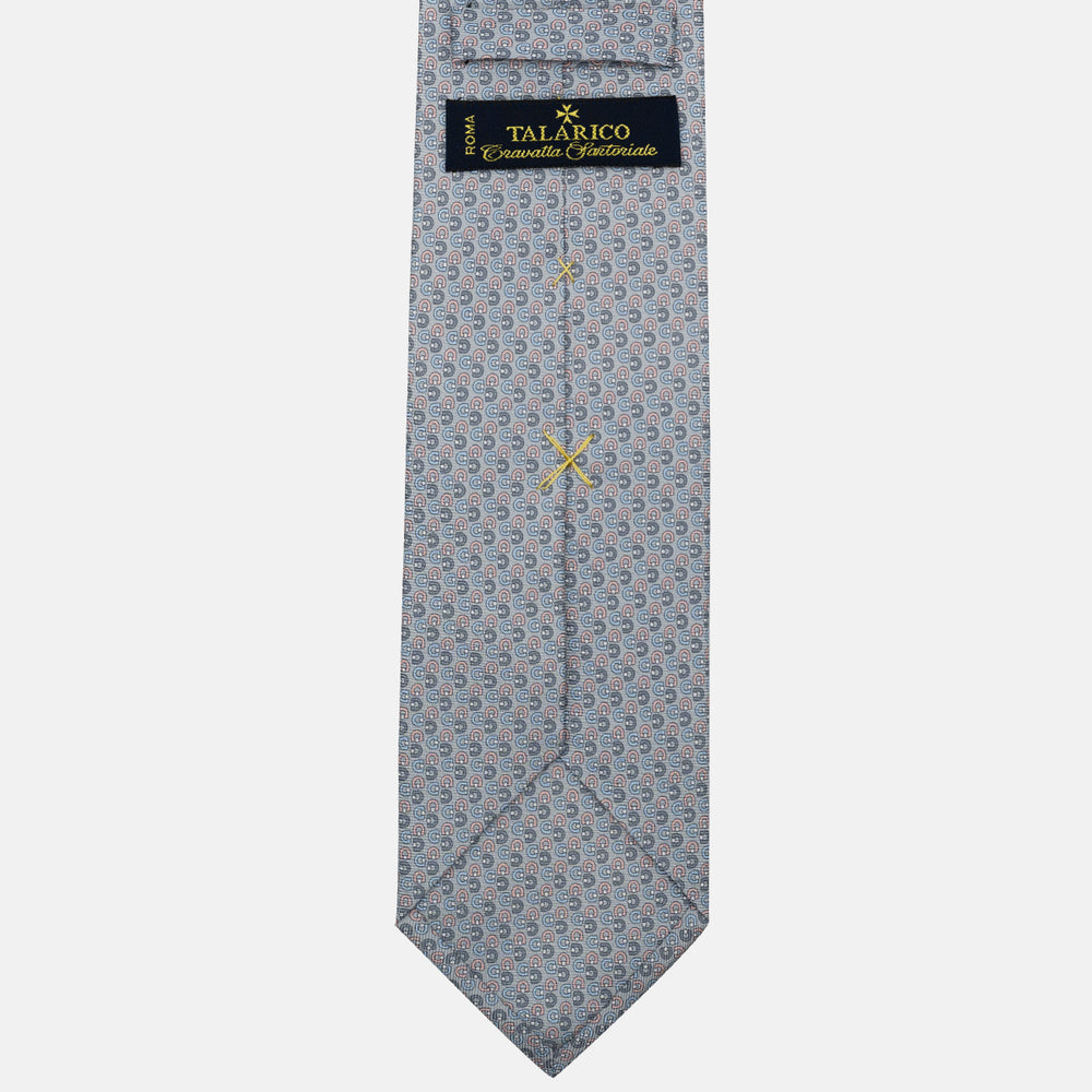 3-Fold Silk Tie, Micro Pattern, Grey - JC060099_7