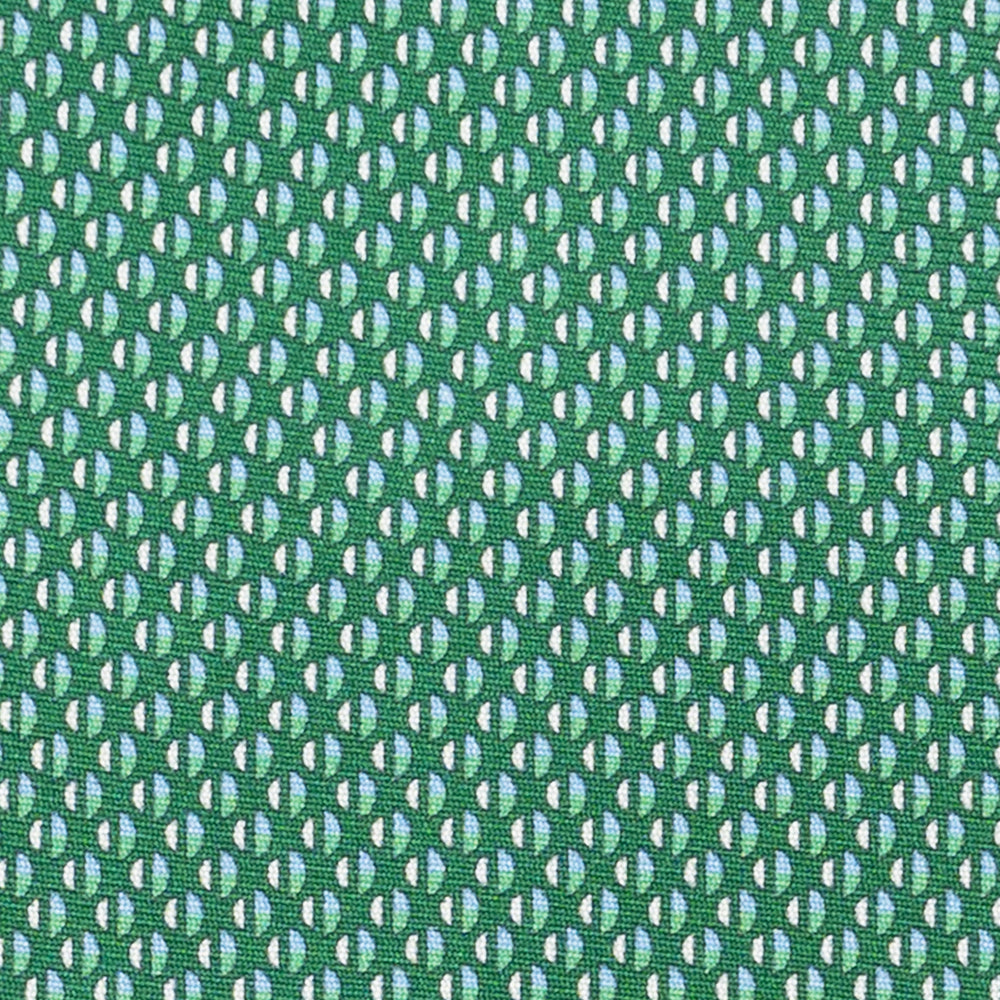 3-Fold Silk Tie, Micro Pattern, Green - JC060269_14