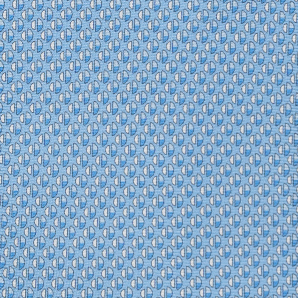 3-Fold Silk Tie, Micro Pattern, Light Blue - JC060269_2