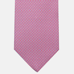 Cravatta 3 pieghe in Seta, Micro Fantasia, Rosa - JC060269_9