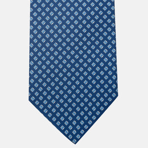 3-Fold Silk Tie, Micro Pattern, Light Blue - JC061849_2