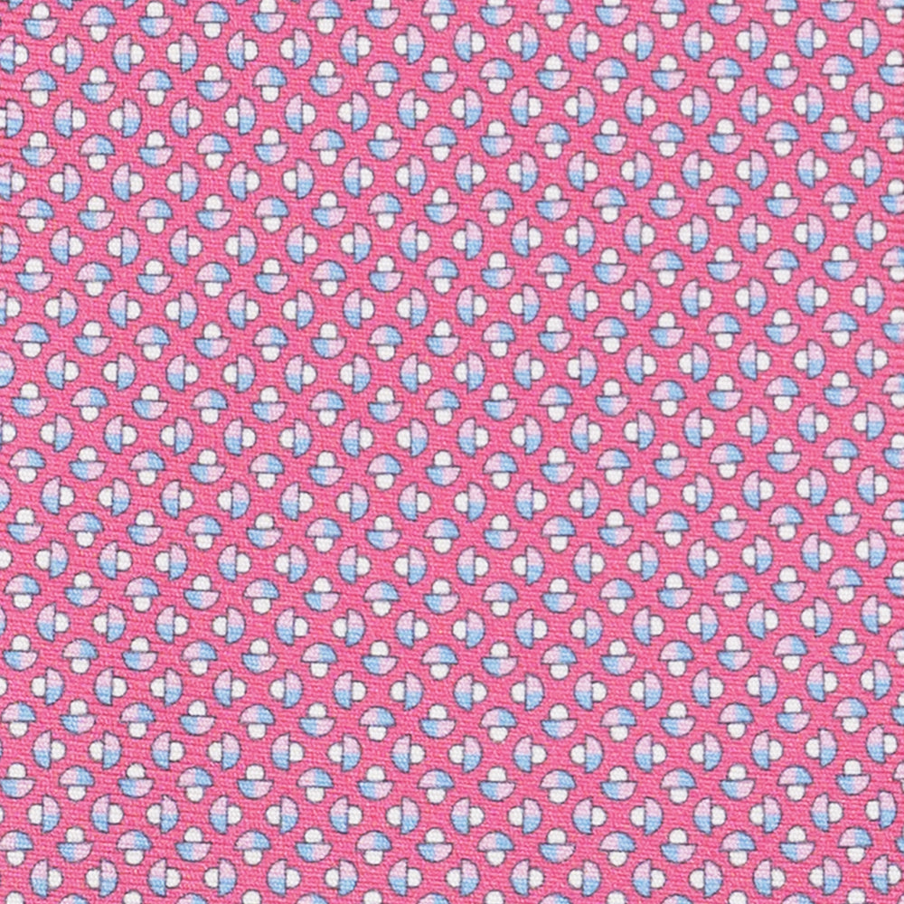 3-Fold Silk Tie, Mushroom Pattern, Pink - JC061859_2