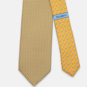 3-Fold Silk Tie, Duck Print, Yellow - JC062778_2