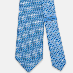 3-Fold Silk Tie, Duck Print, Light Blue - JC062778_4