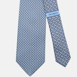 Cravatta 3 pieghe in Seta, Fantasia Paperelle, Grigio - JC062778_7