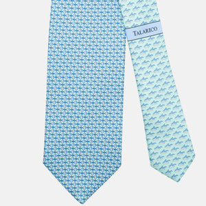 Tiffany 3-Fold Silk Tie, Fish Pattern - JC062787_4