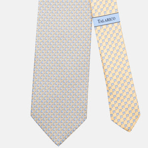 3-Fold Silk Tie, Boat Pattern, Yellow - JC062793_4