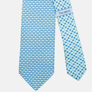 Tiffany Crab Pattern 3-Fold Silk Tie - JC062798_4