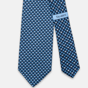 3-fold Silk Tie, Crab Pattern, Light Blue - JC062798_7