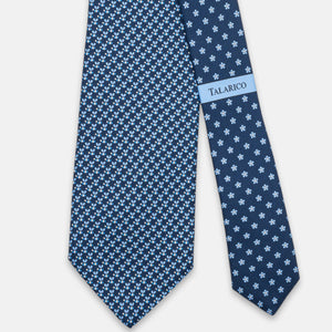 3-Fold Silk Tie, Bee Pattern, Sky Blue - JC062919_5