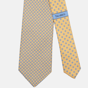 3-Fold Silk Tie, Bee Pattern, Yellow - JC062919_7