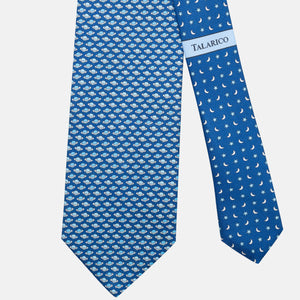3-Fold Silk Tie, Planets Pattern, Light Blue - JC062931_8