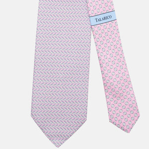 3-Fold Silk Tie, Umbrella Pattern, Pink - JC063909_5