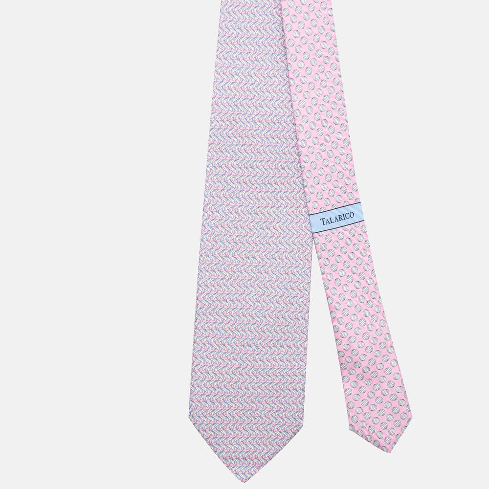 3-Fold Silk Tie, Umbrella Pattern, Pink - JC063909_5