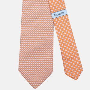 3-Fold Silk Tie, Umbrella Pattern, Orange - JC063909_7