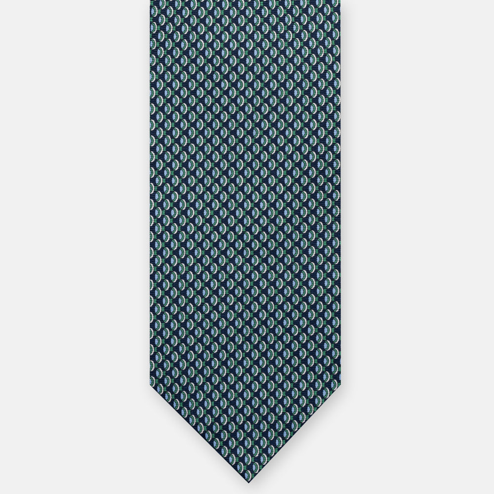 3-FOLD SILK TIE, MICRO-PATTERN, LIGHT BLUE - JC064421_6 T
