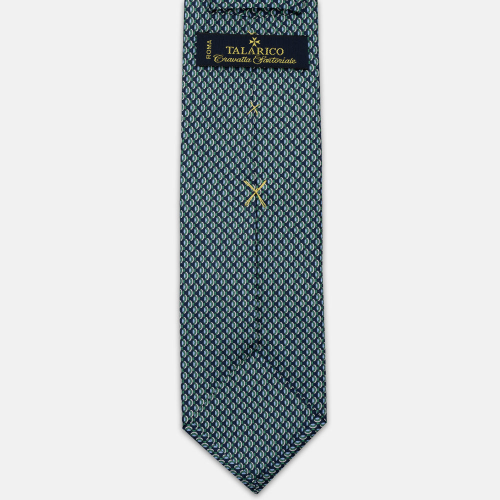 3-FOLD SILK TIE, MICRO-PATTERN, LIGHT BLUE - JC064421_6 T