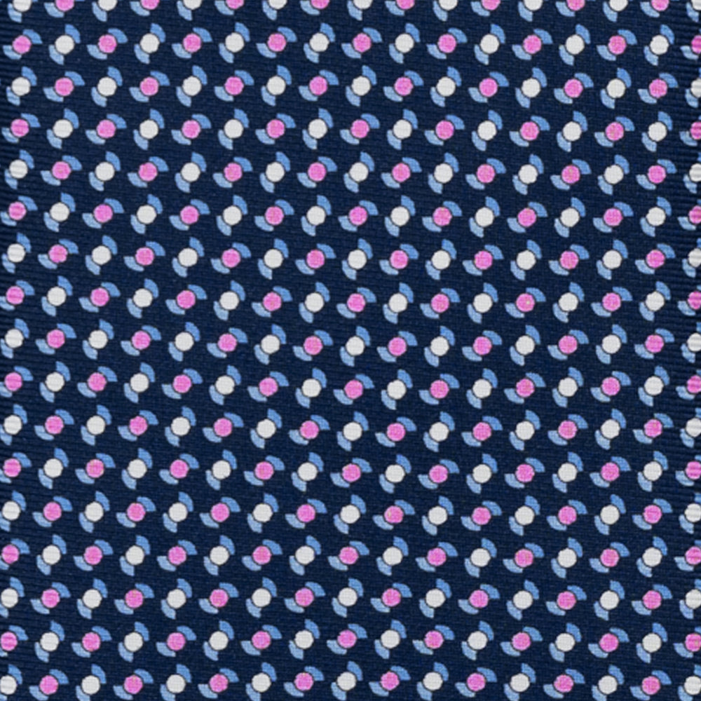 3-Fold Silk Tie with Floral Pattern, Yellow - DSC_4859