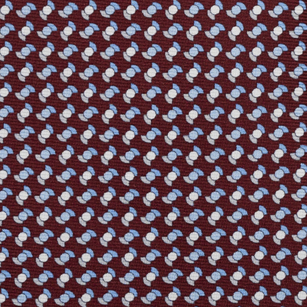 3-Fold Silk Tie with Floral Pattern, Yellow - DSC_4859