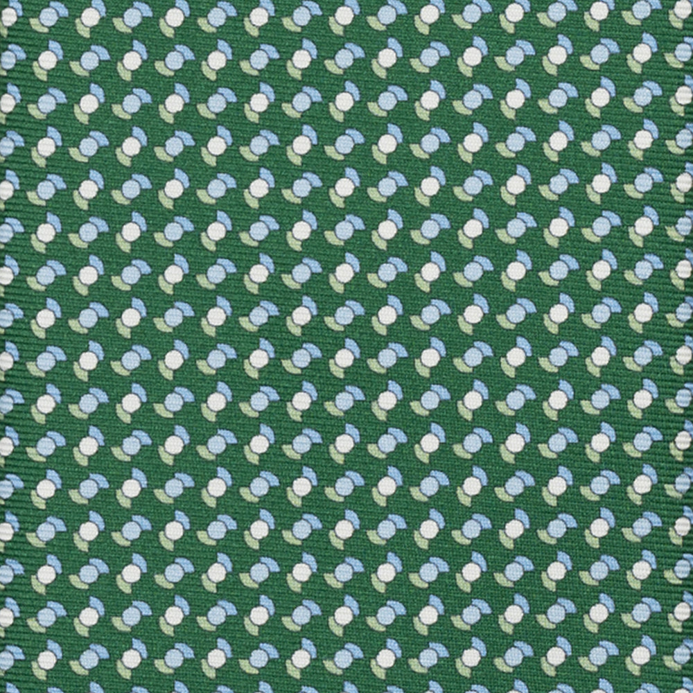 SILK 3-FOLD TIE, MICRO PATTERN, BLUE - JC064964 T