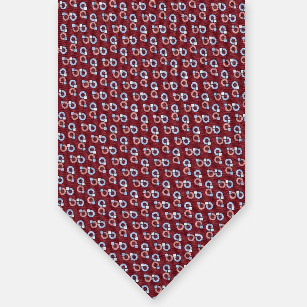 3-FOLD SILK TIE, MICRO-PATTERN, LIGHT BLUE YELLOW - JC064415_5 T