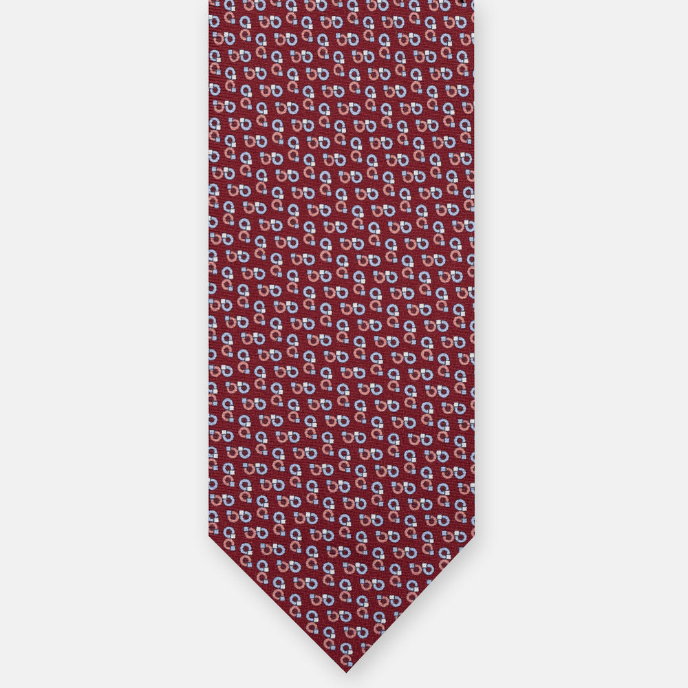 3-FOLD SILK TIE, MICRO-PATTERN, LIGHT BLUE YELLOW - JC064415_5 T