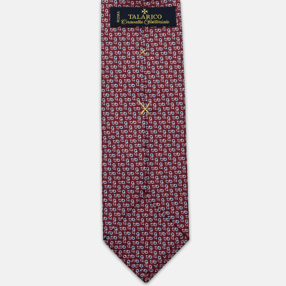 3-FOLD SILK TIE, MICRO-PATTERN, LIGHT BLUE YELLOW - JC064415_5 T