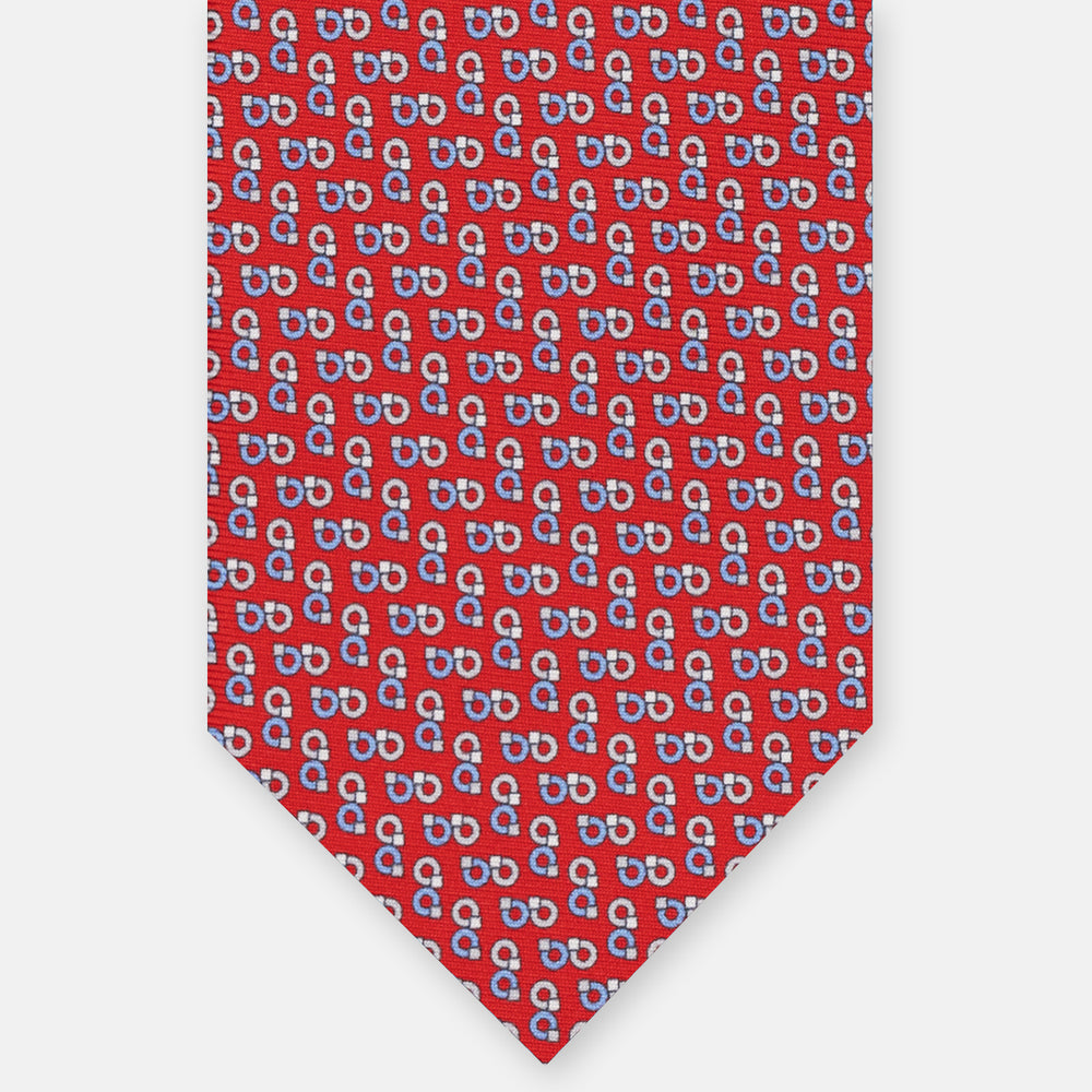 3-FOLD SILK TIE, MICRO-PATTERN, LIGHT BLUE YELLOW - JC064415_5 T