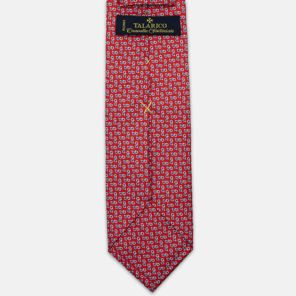 3-FOLD SILK TIE, MICRO-PATTERN, LIGHT BLUE YELLOW - JC064415_5 T