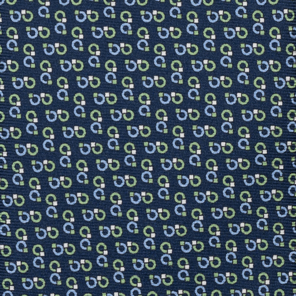 3-FOLD SILK TIE, MICRO-PATTERN, LIGHT BLUE YELLOW - JC064415_5 T