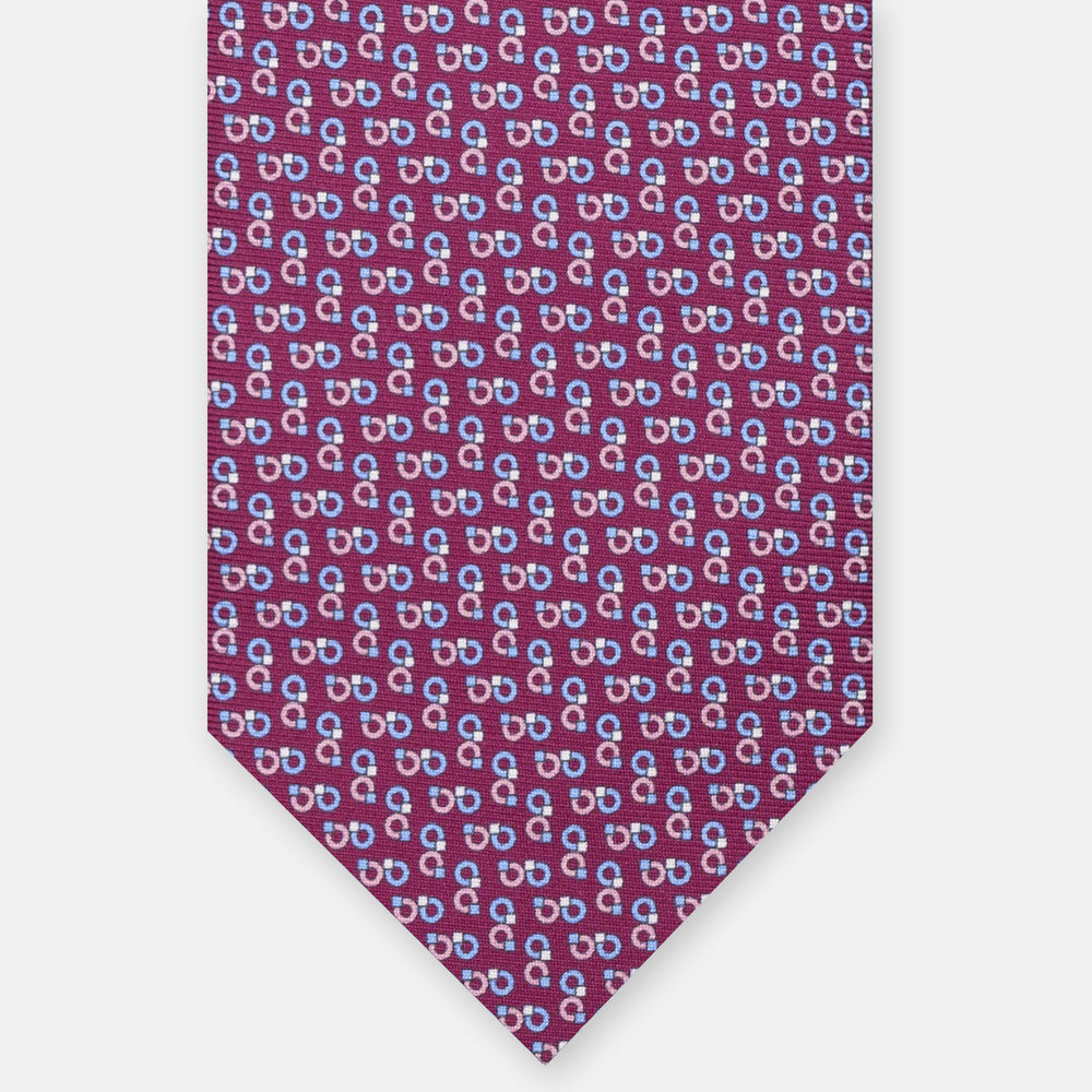 3-FOLD SILK TIE, MICRO-PATTERN, LIGHT BLUE YELLOW - JC064415_5 T