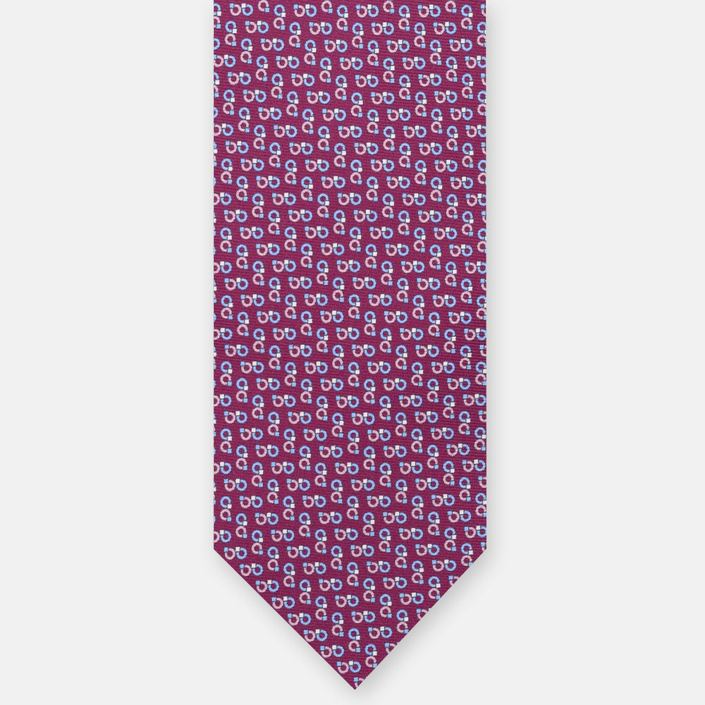 3-FOLD SILK TIE, MICRO-PATTERN, LIGHT BLUE YELLOW - JC064415_5 T