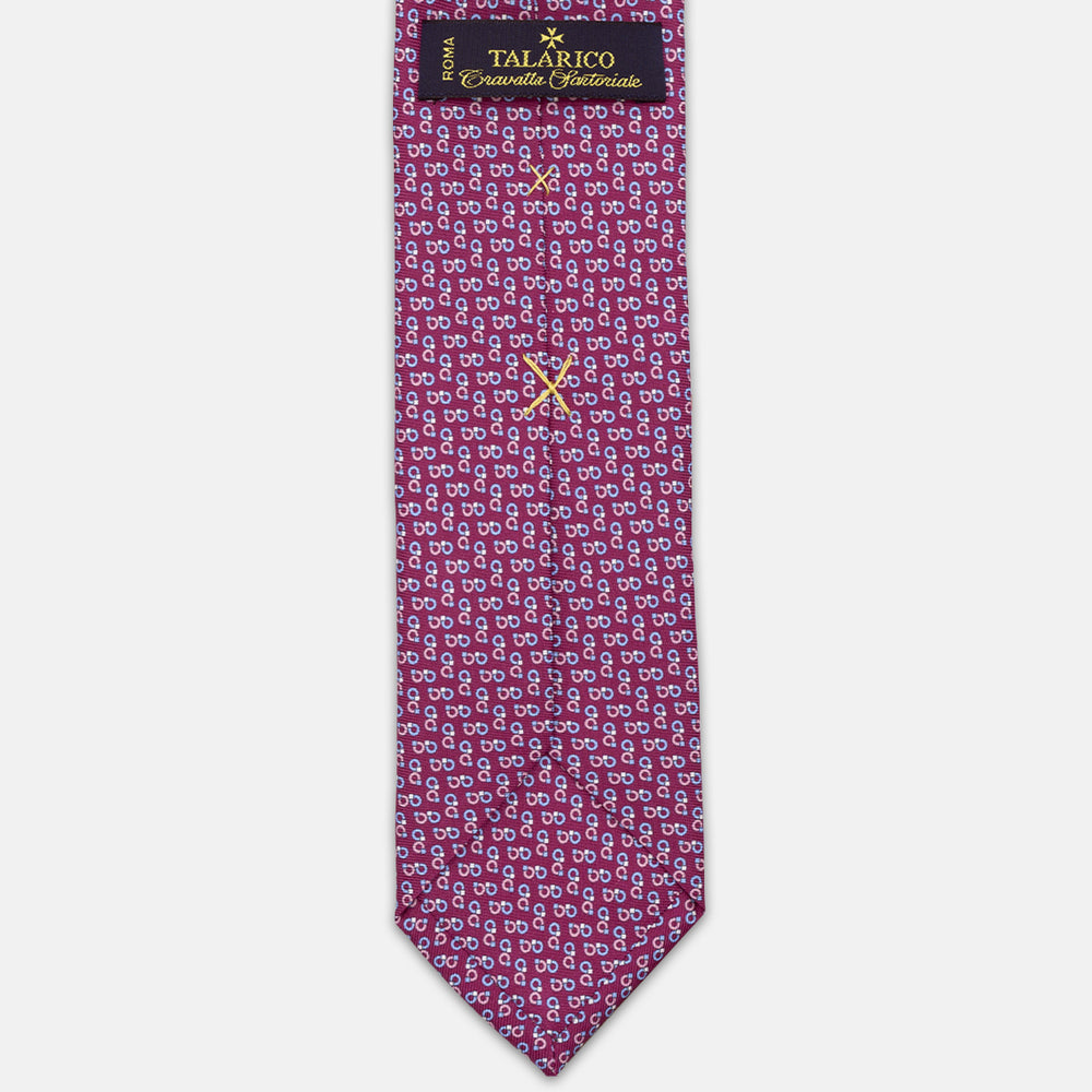 3-FOLD SILK TIE, MICRO-PATTERN, LIGHT BLUE YELLOW - JC064415_5 T