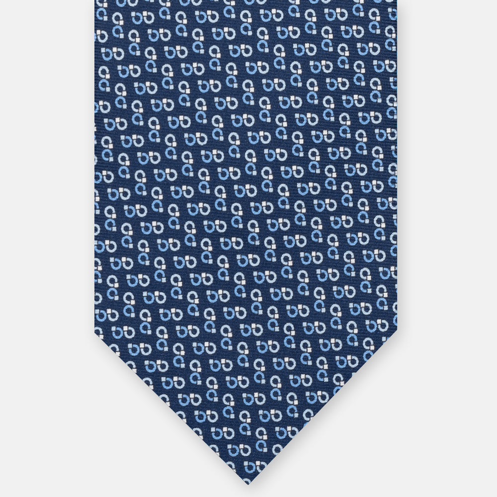 3-FOLD SILK TIE, MICRO-PATTERN, LIGHT BLUE YELLOW - JC064415_5 T