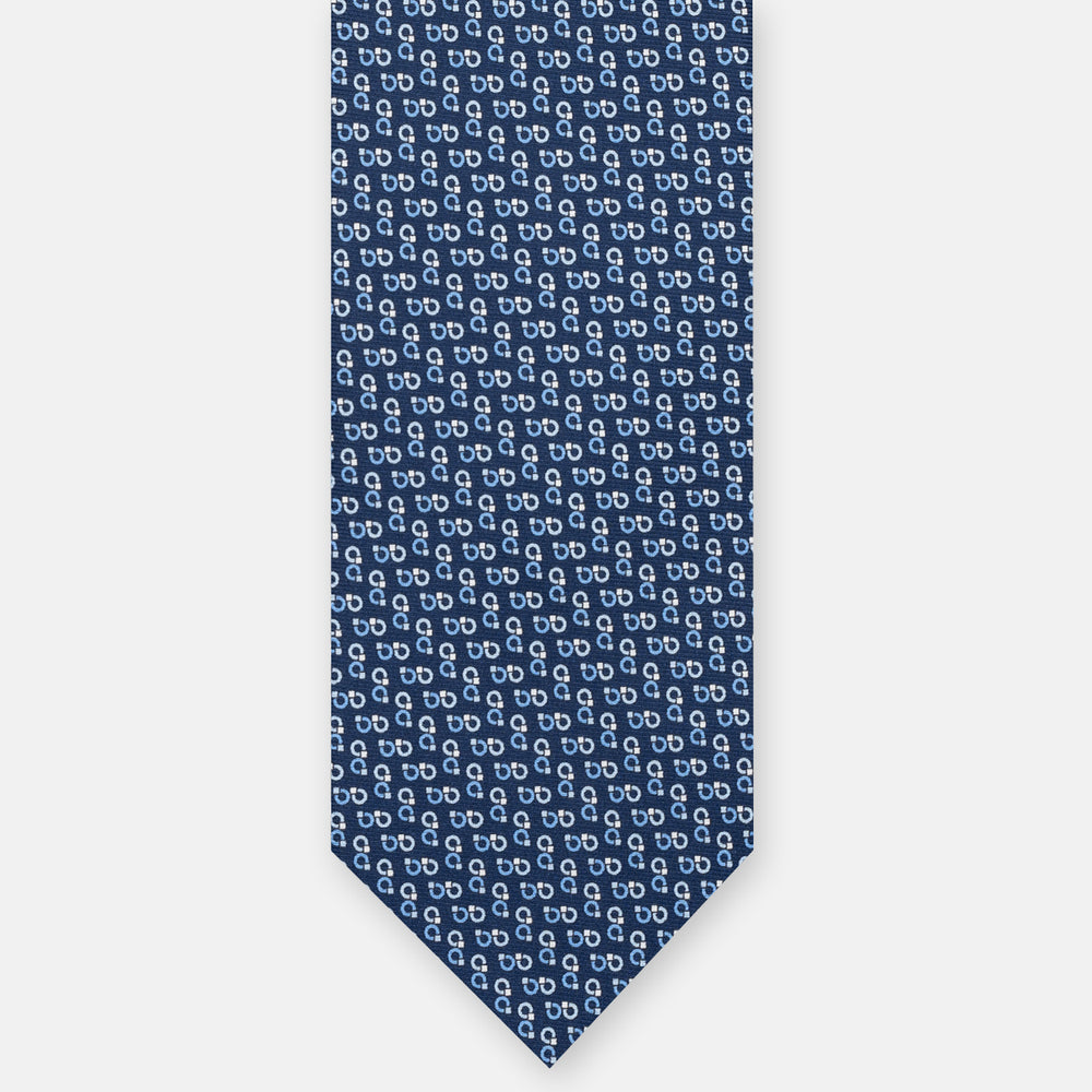 3-FOLD SILK TIE, MICRO-PATTERN, LIGHT BLUE YELLOW - JC064415_5 T