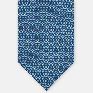 3-FOLD SILK TIE, MICRO-PATTERN, LIGHT BLUE YELLOW - JC064415_5 T