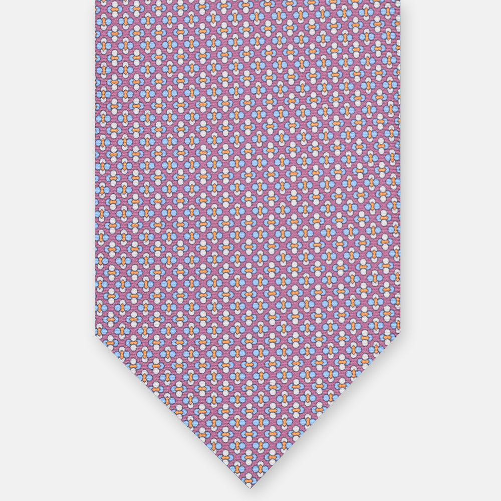 3-FOLD SILK TIE, MICRO-PATTERN, GREEN - JA064965_7 T