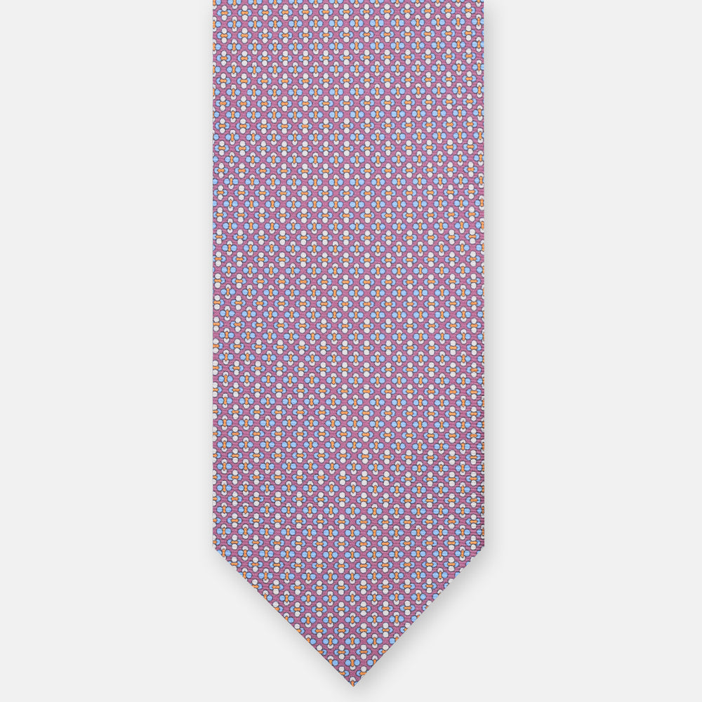 3-FOLD SILK TIE, MICRO-PATTERN, GREEN - JA064965_7 T