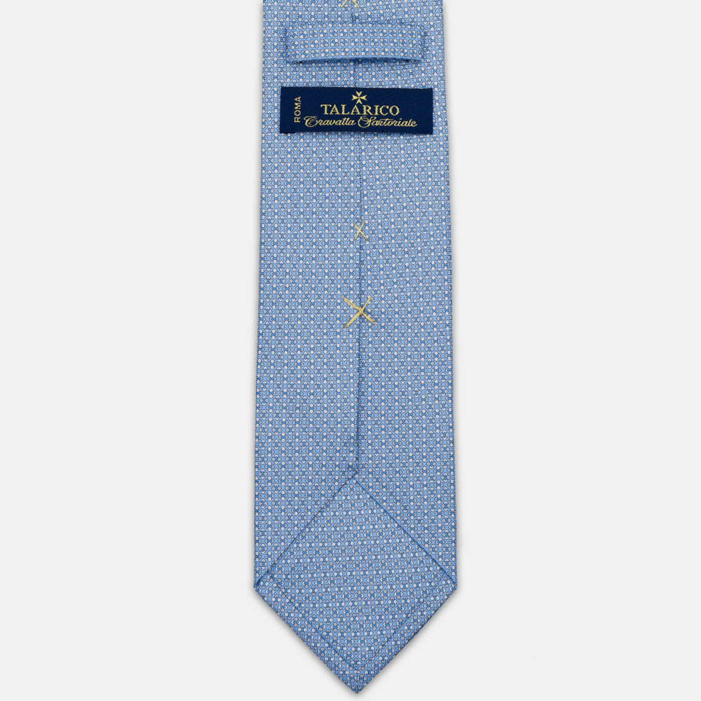 3-FOLD SILK TIE, MICRO-PATTERN, GREEN - JA064965_7 T