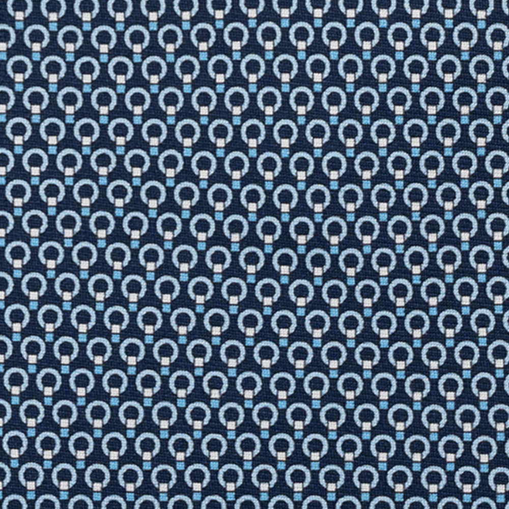 3-FOLD SILK TIE, MICRO-PATTERN, LIGHT BLUE YELLOW - JC064415_5 T