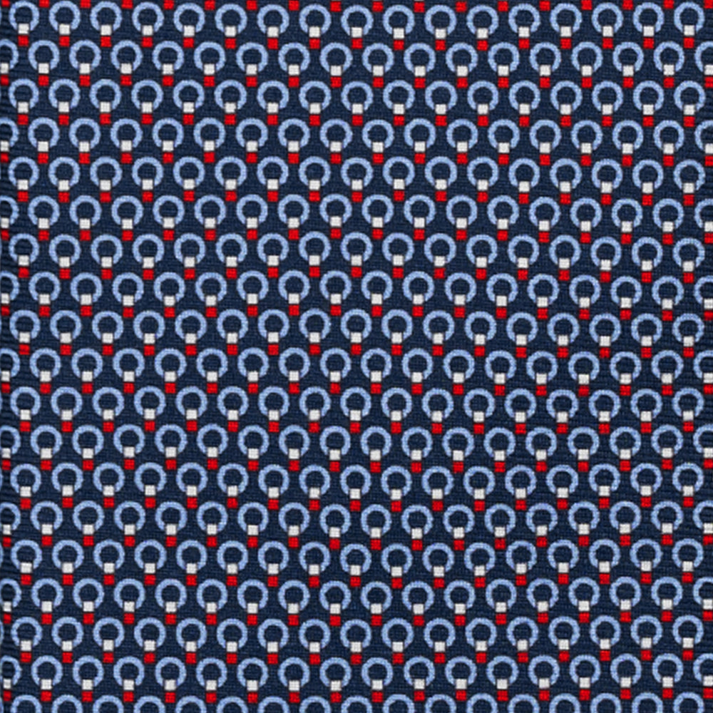 3-FOLD SILK TIE, MICRO-PATTERN, LIGHT BLUE YELLOW - JC064415_5 T
