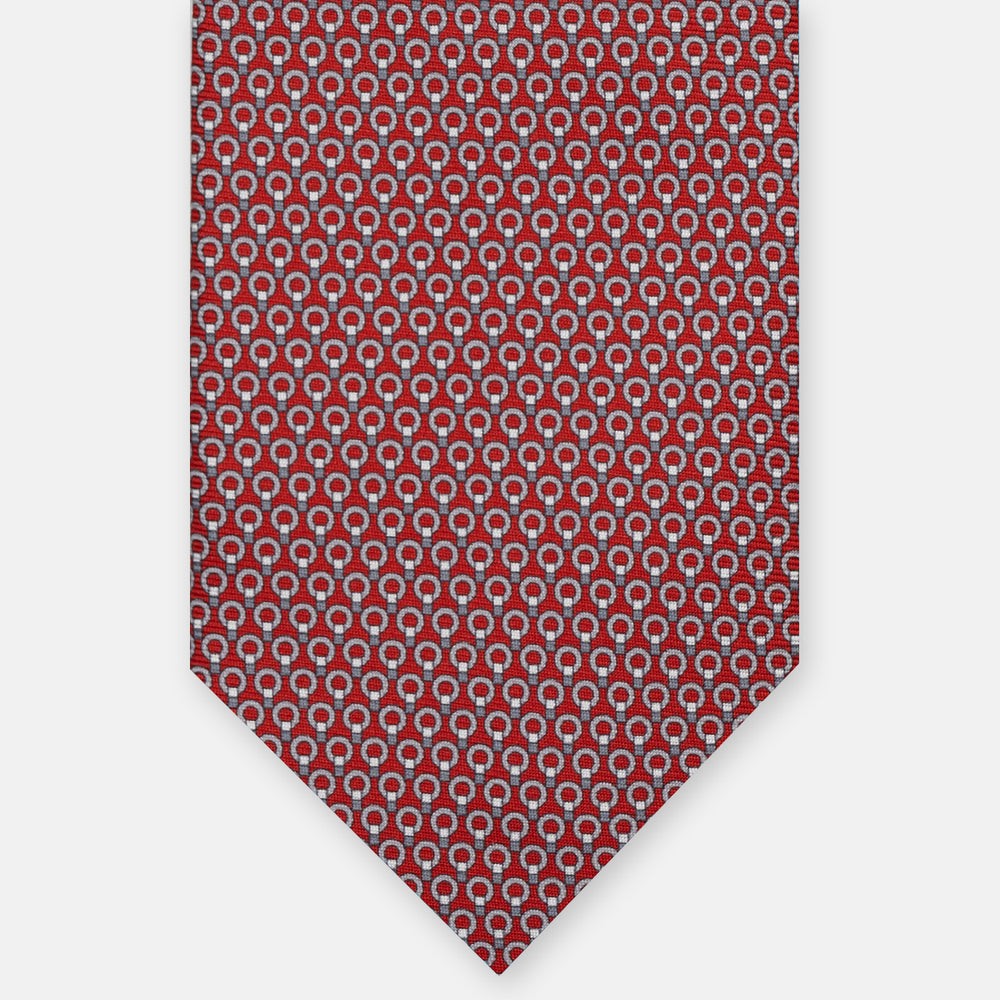 3-FOLD SILK TIE, MICRO-PATTERN, LIGHT BLUE YELLOW - JC064415_5 T