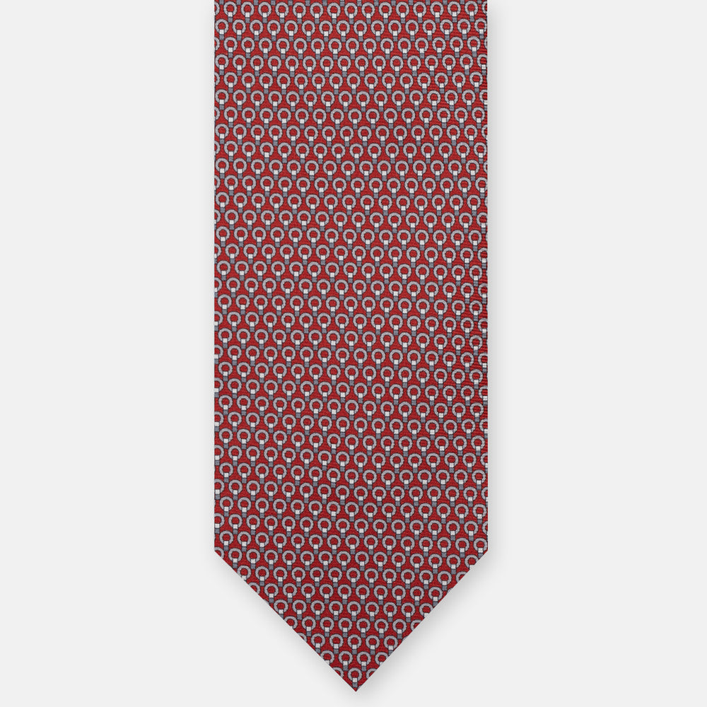 3-FOLD SILK TIE, MICRO-PATTERN, LIGHT BLUE YELLOW - JC064415_5 T