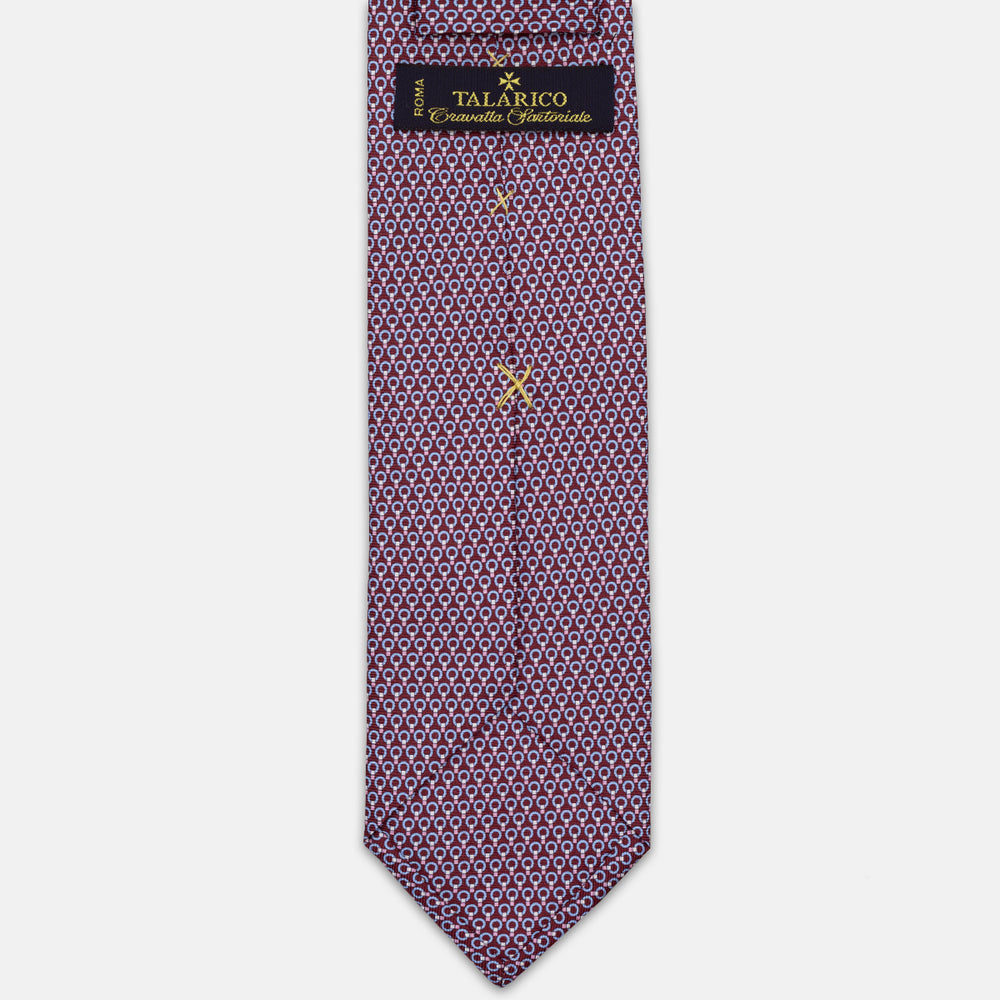 3-FOLD SILK TIE, MICRO-PATTERN, LIGHT BLUE YELLOW - JC064415_5 T